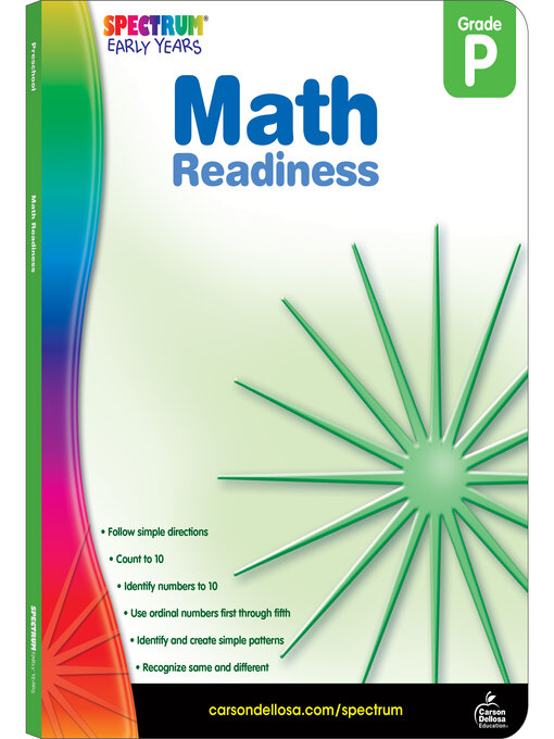 Title details for Math Readiness, Grade PK by Spectrum - Available
